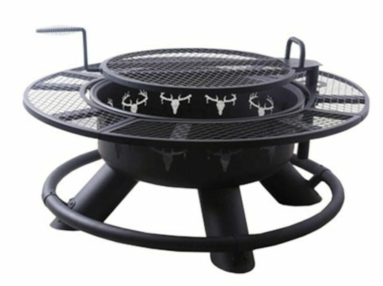 Fire Pit With Deer Design 3 Fire Pit With Deer Design