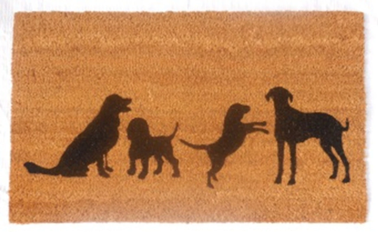 QRRI - Four Dogs Entrance Mat 3 QRRI - Four Dogs Entrance Mat