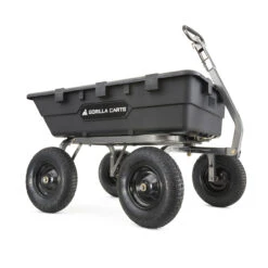 Gorilla Cart Heavy-Duty Poly Yard Dump Cart