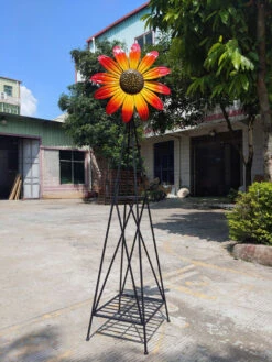 Backyard Expressions Sunflower Windmill