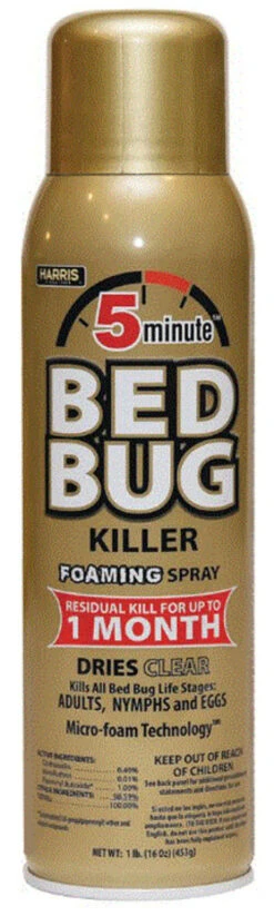 Harris 5-Minute Bed Bug Killer Foaming Aerosol Spray 16 OZ. 7 Harris 5-Minute Bed Bug Killer Foaming Aerosol Spray 16 OZ. -YardPro Shop 2094245 53542.1630130316