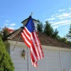 Valley Forge 2.5' X4' Nylon American Flag Kit With 5ft. Aluminum Spinning Pole And Bracket 2 Valley Forge 2.5' X4' Nylon American Flag Kit With 5ft. Aluminum Spinning Pole And Bracket -YardPro Shop 2221180 01 47753.1673454830