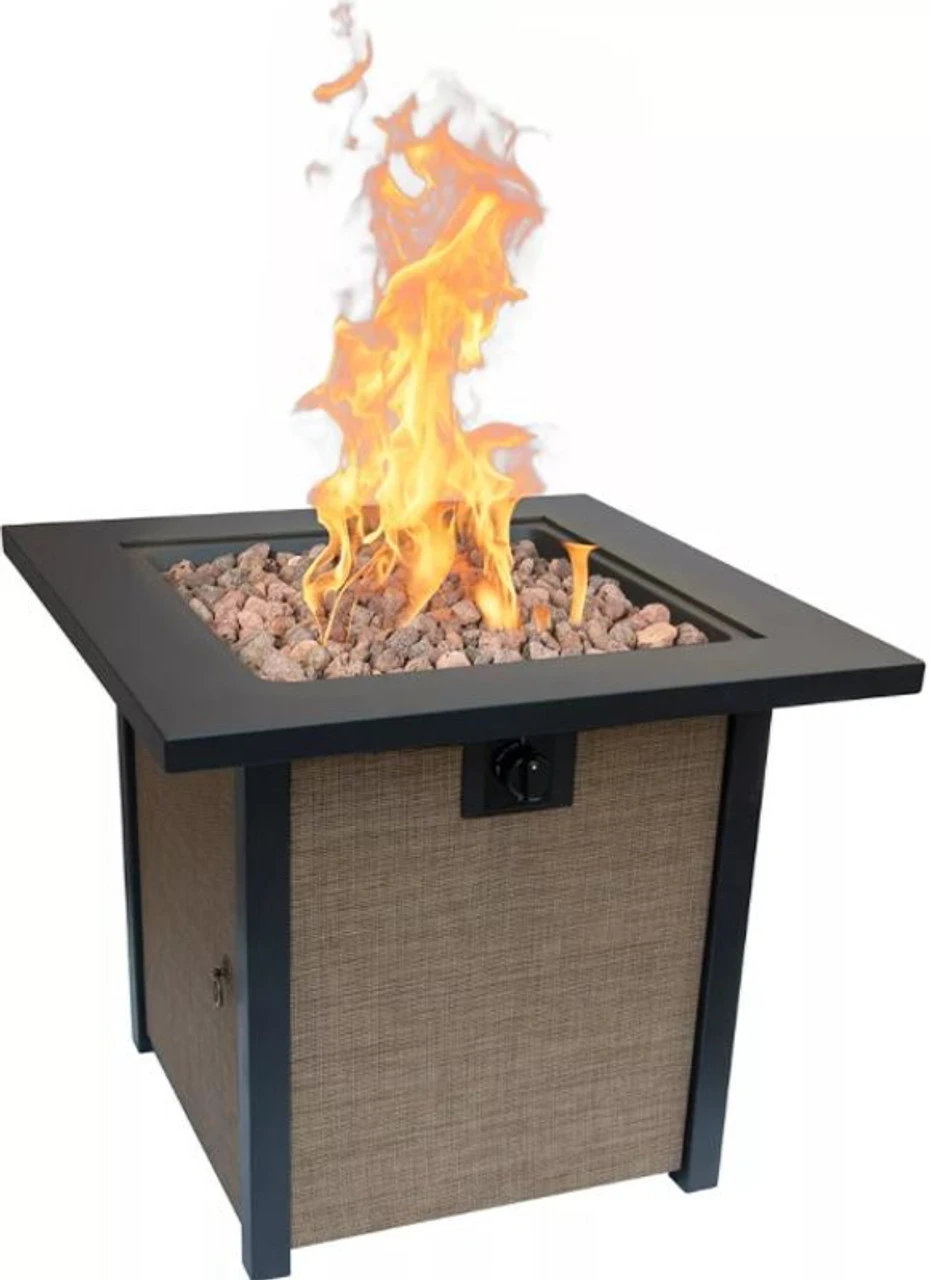 Bond Woodleaf 28 In. Square Steel Gas Fire Pit 3 Bond Woodleaf 28 In. Square Steel Gas Fire Pit