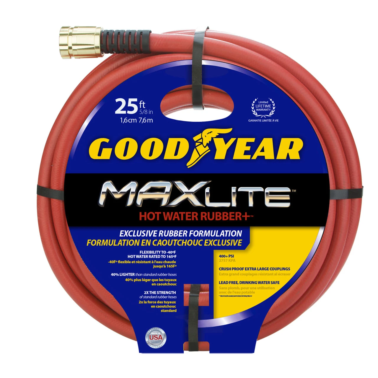 Goodyear Good Year MaxLite Hot Water Rubber Plus 20ft Hose 3 Goodyear Good Year MaxLite Hot Water Rubber Plus 20ft Hose