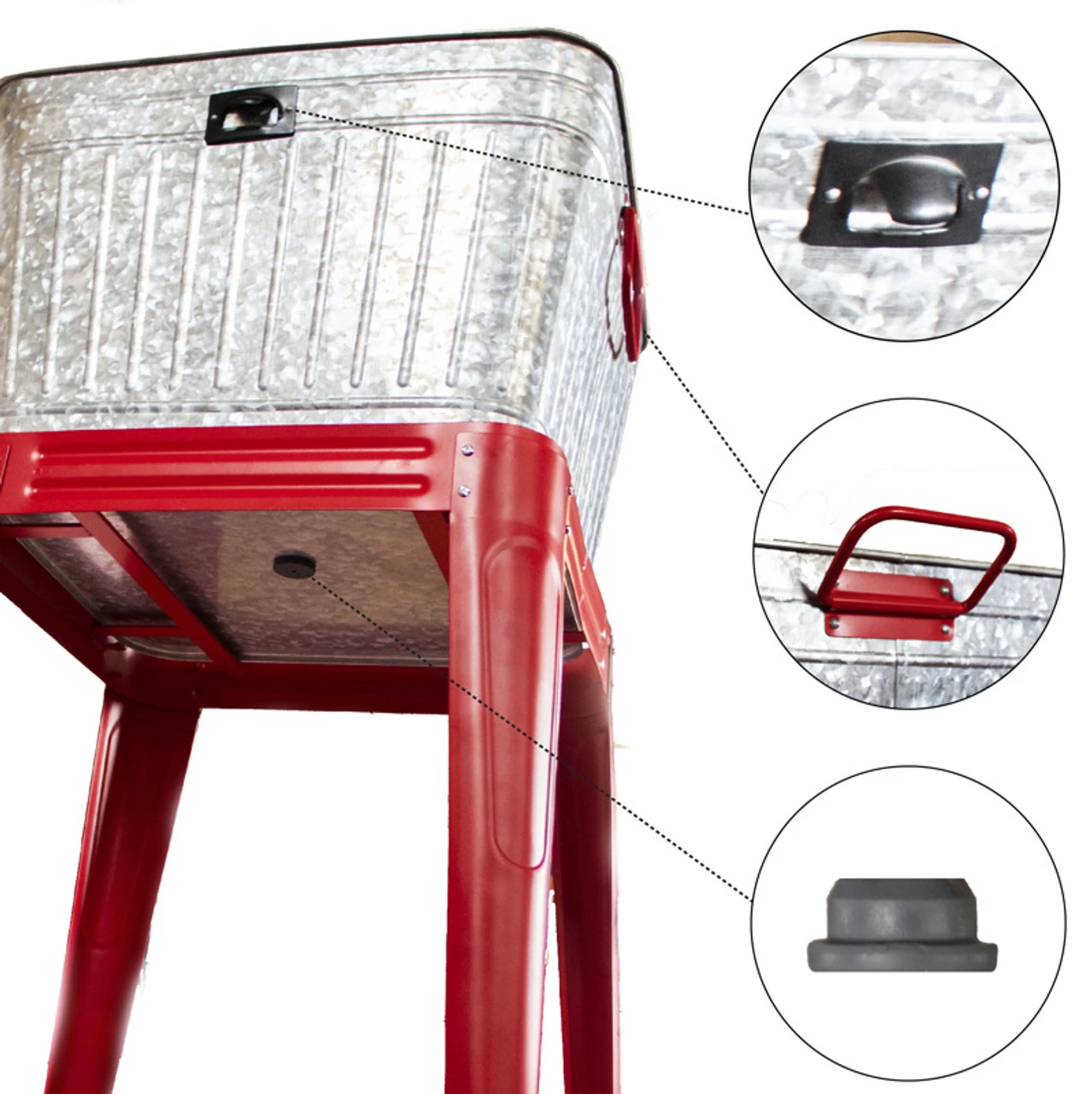 Backyard Expressions Galvanized Washtub With Handles 3 Backyard Expressions Galvanized Washtub With Handles