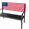 Backyard Expressions Metal American Flag Bench -YardPro Shop 2393115 01 75936.1673454837
