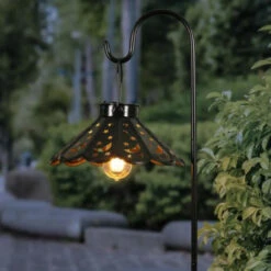 Exhart Solar Lamp Shade W/Shepherd's Hook 7 Exhart Solar Lamp Shade W/Shepherd's Hook -YardPro Shop 2461630 3 91803.1644882821