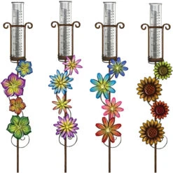 Exhart Assorted Rain Gauge Garden Stake
