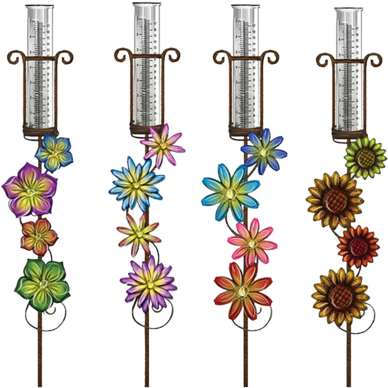 Exhart Assorted Rain Gauge Garden Stake