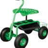 Backyard Expressions Garden Scooter With Pneumatic Tires -YardPro Shop 2573405 1 15513.1673543571
