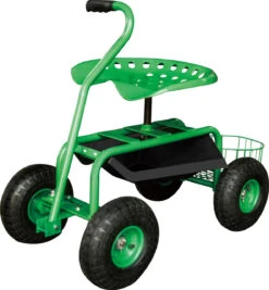 Backyard Expressions Garden Scooter With Pneumatic Tires