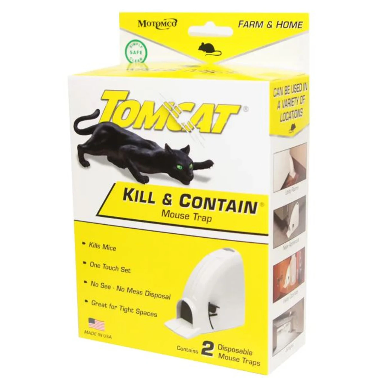 Tomcat Kill & Contain Mouse Trap- 2 Pack 3 Tomcat Kill & Contain Mouse Trap- 2 Pack