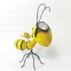 Metal Garden Art Decoration, Steel Bee Figurine With Solar Powered LED Lights For Yard, Patio, Lawn And Garden Decor And Ornament, Outdoor And Indoor Statue