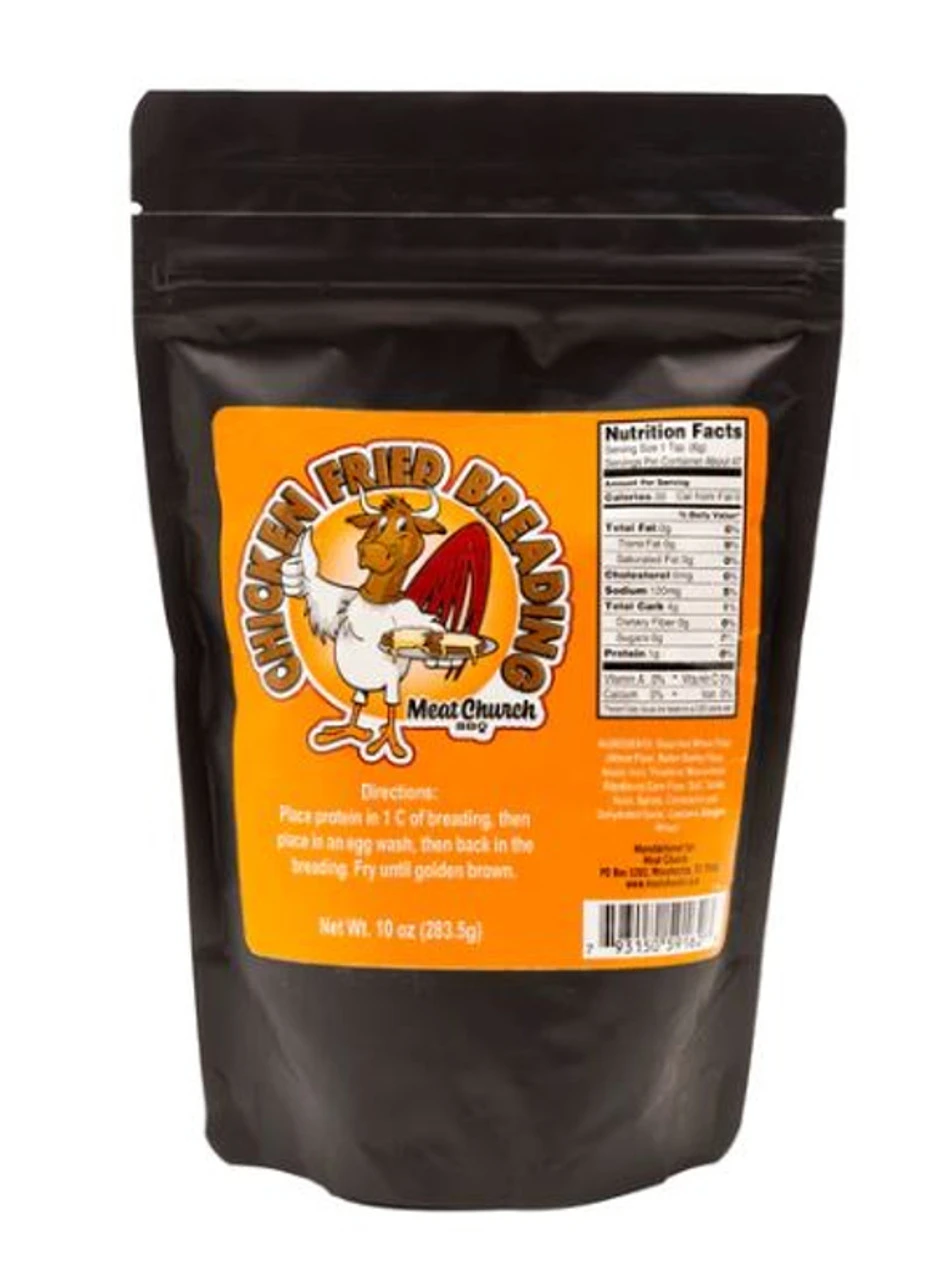 Meat Church Holy Cow Chicken Fried Breading 10 Oz Resealable Bag 3 Meat Church Holy Cow Chicken Fried Breading 10 Oz Resealable Bag