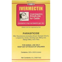Durvet Ivermectin Pour-On- 5L -YardPro Shop 711455 22209.1630130370