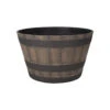 Landscapers Select Planter Barrel Dark/Weather Oak 21" 1 Landscapers Select Planter Barrel Dark/Weather Oak 21" -YardPro Shop 90012245 1 31032.1673546451