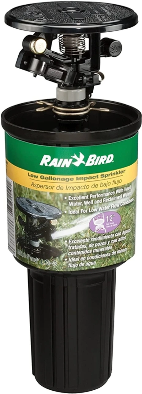 Rain Bird Low Gallonage Pop-Up Impact Sprinkler 4 Rain Bird Low Gallonage Pop-Up Impact Sprinkler - Image 2