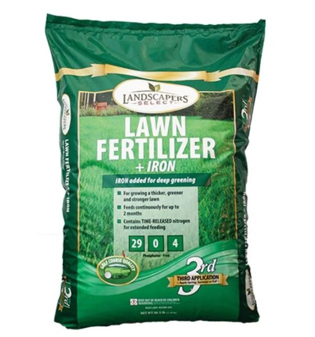 Landscaper's Select Slow-Release Lawn Fertilizer + Iron 5M - 16 Lb. 3 Landscaper's Select Slow-Release Lawn Fertilizer + Iron 5M - 16 Lb.