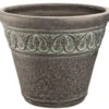 Landscapers Select Handcrafted 13" Pottery Planter - Round - Verdigris 1 Landscapers Select Handcrafted 13" Pottery Planter - Round - Verdigris -YardPro Shop 99084815 25559.1673454871